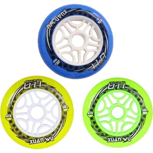 2 pieces/lot 85A Branded XUANWU Inline Speed Skating Wheel for Track Speed Racing Wheel indoor Street Racing Rodas for PS BT