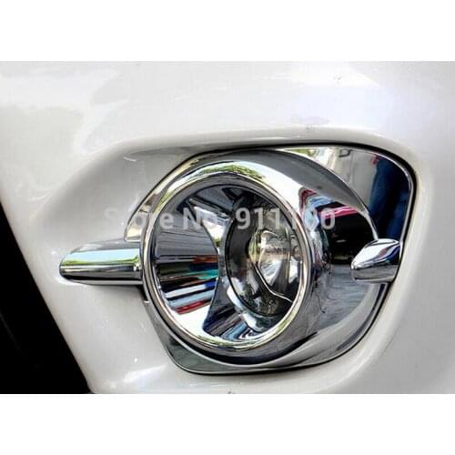 ABS chromed front fog lamp cover 2pcs car accessories for Mitsubishi Pajero sport 2013 2014 2015 2016