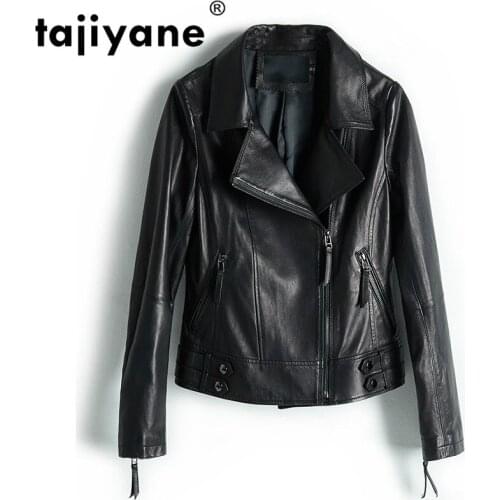 Tajiyane Genuine Leather Jacket Women Motocycle Sheepskin Coat Female Womens Clothing Spring Autumn Coats and Jackets WPY828