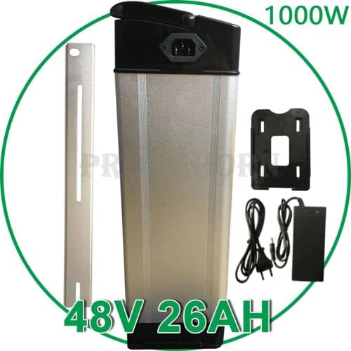 Silver Fish HaiBa 1000W 48V Lithium Battery 48V 10Ah 12Ah 13Ah 15Ah 18Ah 20Ah 22Ah 25Ah E-Bike Lithium Battery with BMS +Charger