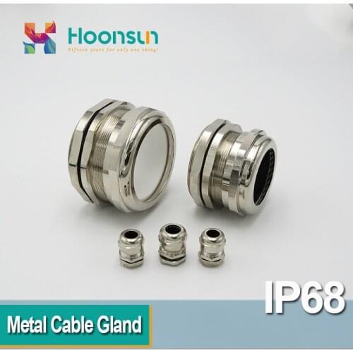 1pcs M80x2 55-62mm Metal Cable Gland Nickel Plated Brass Waterpoof IP68 M80 Wire Gland
