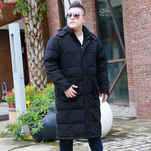 New Oversize XL-9XL 10XL Winter jacket 2019 Mens Winter brand Thickening Long Casual Suede jacket Mens jacket 175kg
