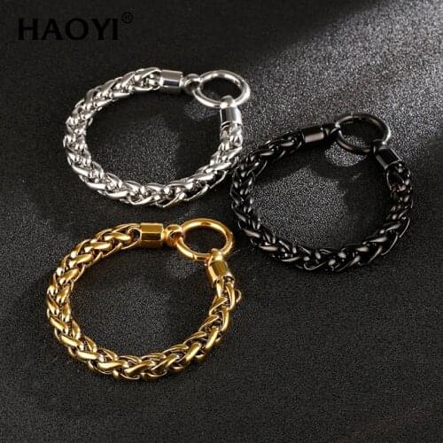 10mm Mens Bracelet & Bangle 2020 Christmas Gift Stainless Steel Bracelet Silver Color Link Wheat Double Chain Jewelry Dropshipp
