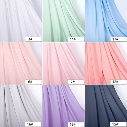 Soft Solid Green Opaque Tulle Chiffon Fabric For Dress Shirts, Black, White, Pink, Blue, Gray, Beige, By The Meter