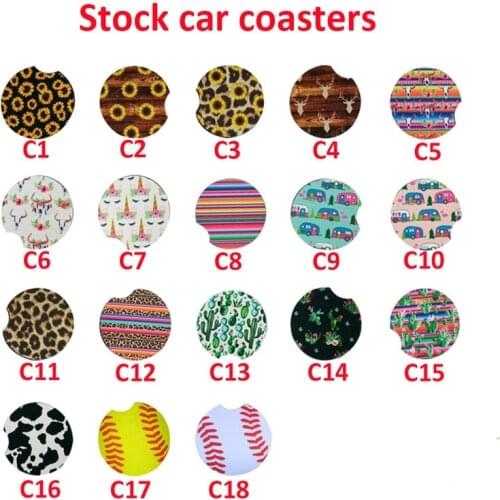 16 Style Neoprene Car Cup Table Mat Mug Coaster Flower Teacup Rainbow Colors Pad For Home Decor Accessories Placemat Coasters