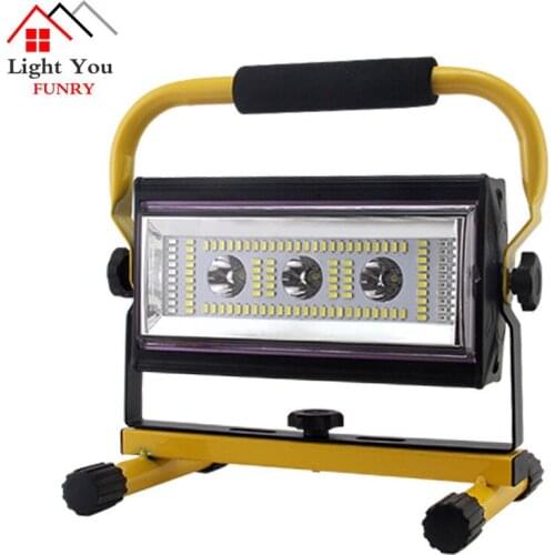 2018 new USB charging treasure dimmable work light flood light outdoor camping light portable portable lamp stall lamp
