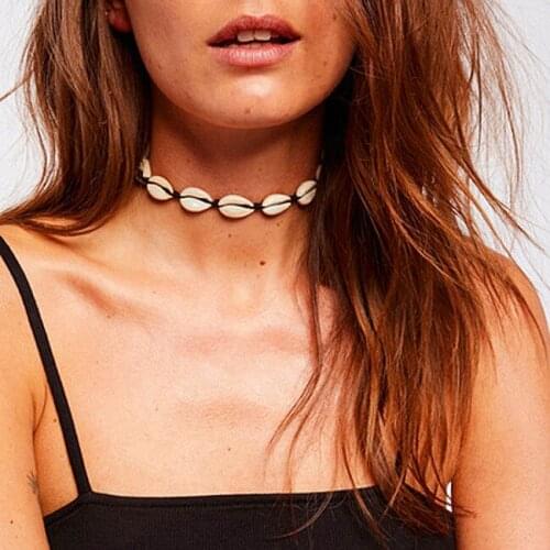 New Style Shell Chokers Necklaces for Women Chocker 2018 Fashion Jewelry Ladies Party Necklace Female Bijoux Femme Collares