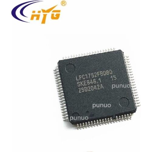 Original Authentic LPC1752FBD80 Encapsulation QFP80 32-bit ARM Cortex-M3 MCU Microcontrollers Embedded Applications