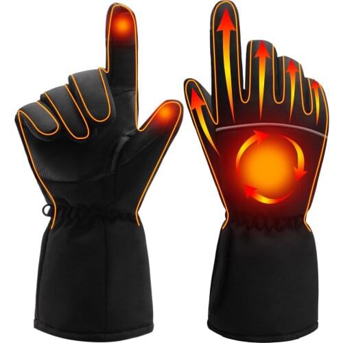 Heated Gloves 4.5V Winter Hand Warmer Electric Thermal Gloves Waterproof Battery Powered Gloves Heated For Motorcycle Ski Gloves
