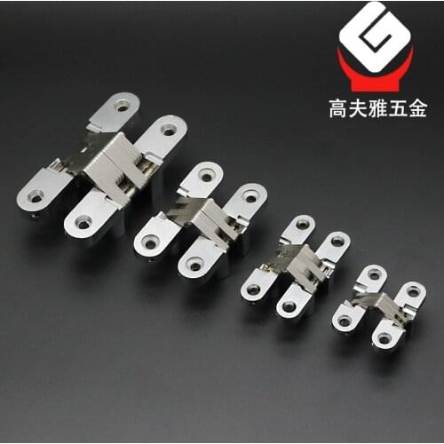 2 pieces Folding door hinge Hidden door Hinges Concealed Door Hinge Cross for Heavy Doors Folding Door Hinge Furniture Hardware