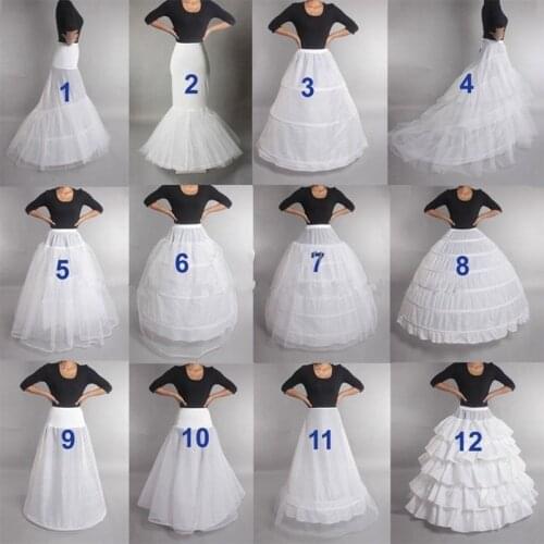 In Stock Bridal Wedding Petticoat Hoop Crinoline Dress Underskirt Bride petticoats Jupon Enaguas Free Shipping