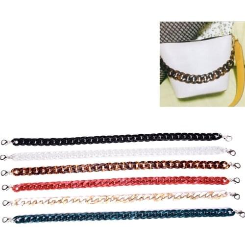 60cm Acrylic Detachable Replacement Chain Shoulder Bag Strap Handbag Accessories Resin Fish Bone Shoulder Strap