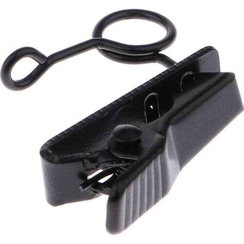 Ring Type Mini 6mm Microphone Lapel Tie Clip Holder for Chat Meeting Interview Lectures Mic Props