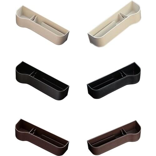 Left/Right Universal Pair Passenger Driver Side Car Seat Gap Storage Box for Pocket Organizer Phone Holders