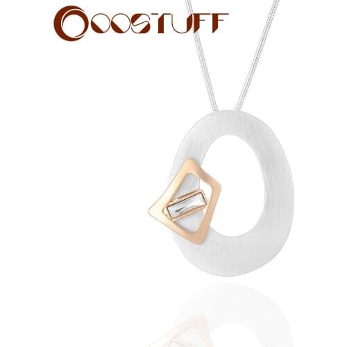 Vintage Long Chains Around the Neck Necklace Geometric Suspension Pendant Korean Thing Decorative Jewelry for Women Accessories