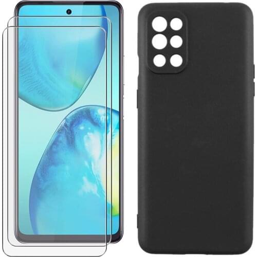 3-in-1 Glass+Silicone Cover For Infinix Note 10 Pro NFC Case Tempered Glass Screen Protector For Infinix Note 10 Pro NFC