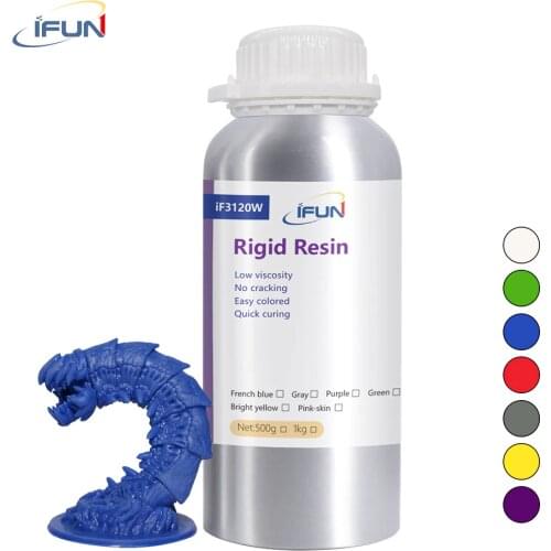 IFUN 3D LCD Printer Resin Standard Photopolymer Rapid Resin 405nm LCD UV-Curing Rigid Resina Uv Liquid Printing Material