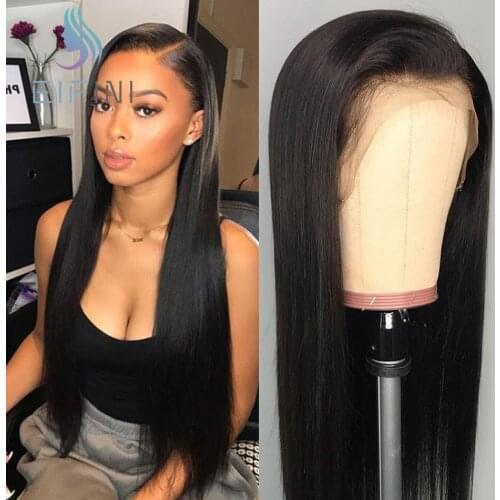 150% Density Lace Closure Wigs Remy Hair Straight Lace Wig 4x4 Brazilian Lace Front Human Hair Wigs For Black Women Pre Plucked