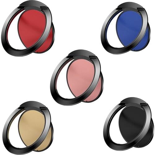 360 Degree Universal Finger Ring Holder For Samsung Huawei Desktop Mobile Phone Bracket Stand For Car Mount Magnet Holder