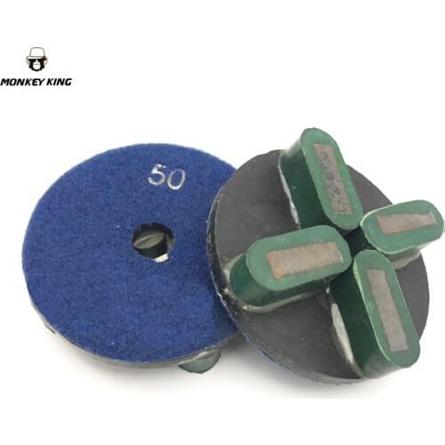 4 inch 100mm diamond lippage pad polishing floor polishing disc metal bond for granite mable stone