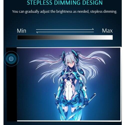 CHIPAL A4 LED Light Pad Box Digital Graphics Tablet for Drawing Electronics USB Writing Diamond Painting Art Graphic Copy Board