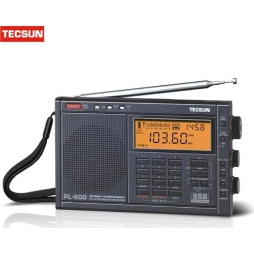 TECSUN PL-600 Digital Radio Tuning Full-Band FM/MW/SW-SSB/PLL SYNTHESIZED Stereo Radio Receiver (4xAA) PL600 Portable Radio