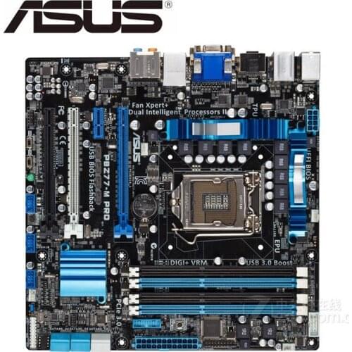 For ASUS P8Z77-M PRO original motherboard LGA 1155 DDR3 for i3 i5 i7 cpu 32GB USB2.0 USB3.0 Z77 used Desktop motherboard