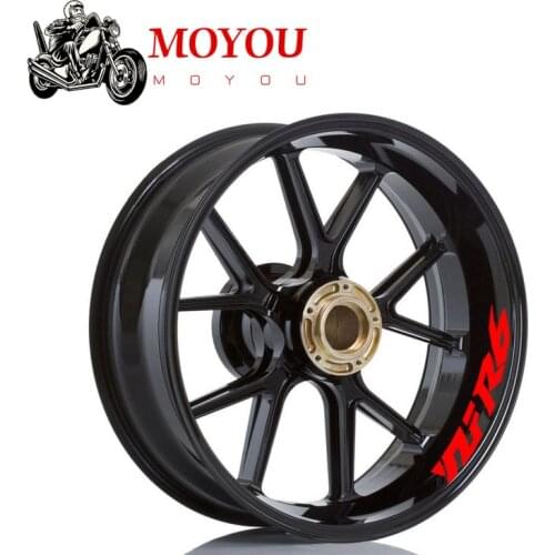 For YAMAHA YZF R6 YZF-R6 8 X Custom Iner Rims Decals Wheels Reflective Stickers Stripes Waterproof Motorcycle Motor Bike