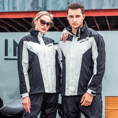 Women Men Motorcycle Raincoat Waterproof Rain Pants Suit Rain Coat Set Trench Male Riding Rain Poncho Fishing Camping Gift Ideas