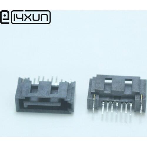 EClyxun 5pcs SATA 7P Vertical Socket Hard Disk Interface Type A Connector