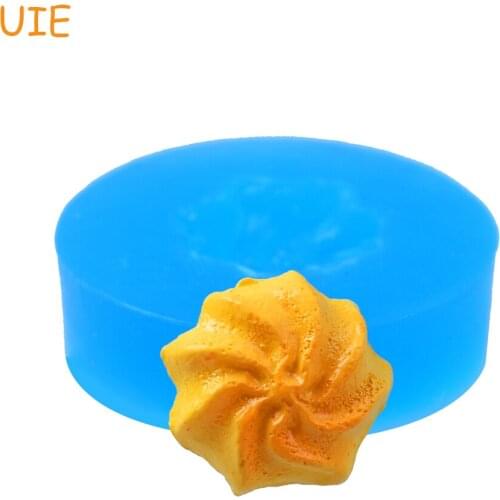 QYL425U 15.3mm Whipped Cookie Flexible Silicone Mold - Cake Decoration, Fondant, Dessert, DIY Handmade, Resin, Biscuit Food Safe