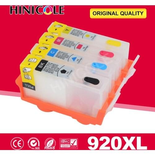 Hinicole Ink Cartridge Refillable Officejet 6000 6500 6500 Wireless 6500A 7000 7500 7500A Printer Cartridges For HP 920 XL