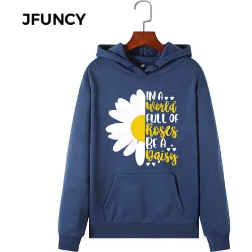 JFUNCY 2020 New Print Women Hoodie Long Sleeve Autumn Pullover Female Hooded Sweatshirt Woman Casual Hoodies Sportwear