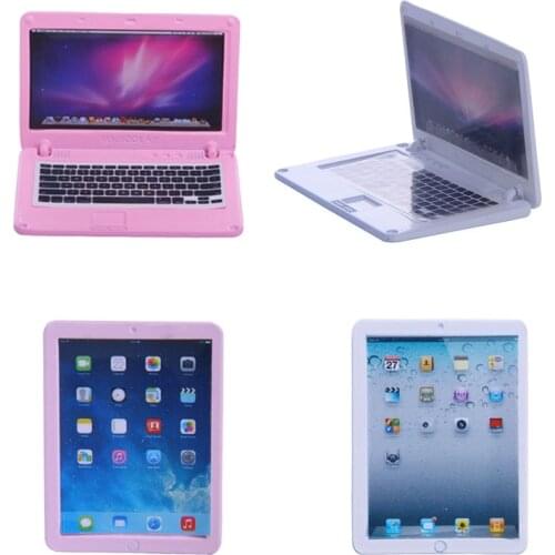 Doll Tablet&Laptop Fashion Compact For 18 Inch American&43 Cm Baby Doll Accessories,Generation,Birthday Christmas Girls Gifts