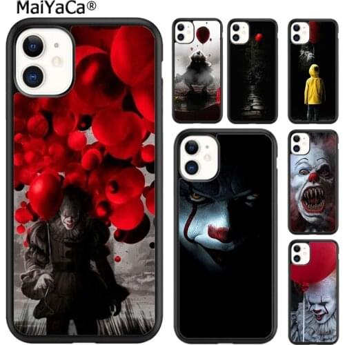 MaiYaCa It Pennywise Clown Movie Phone Case Cover For iPhone SE 6 6s 7 8 plus X XR XS 11 12 pro max Samsung Galaxy S9 S10 shell