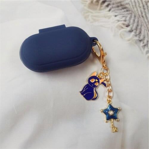 Cute Silicone Cover for Samsung Galaxy Buds Buds+ Plus Case Bluetooth Earphone Protect Accessories With Keyring