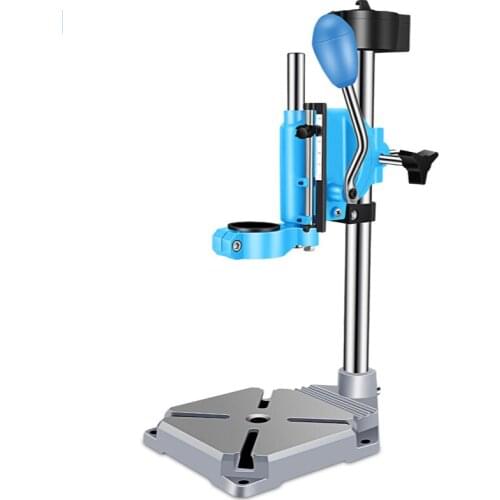 MultifunctionDrill Press Stand bench for Electric power Drill iron base Workbench Clamp for Drilling Collet 38 43mm 90 degrees