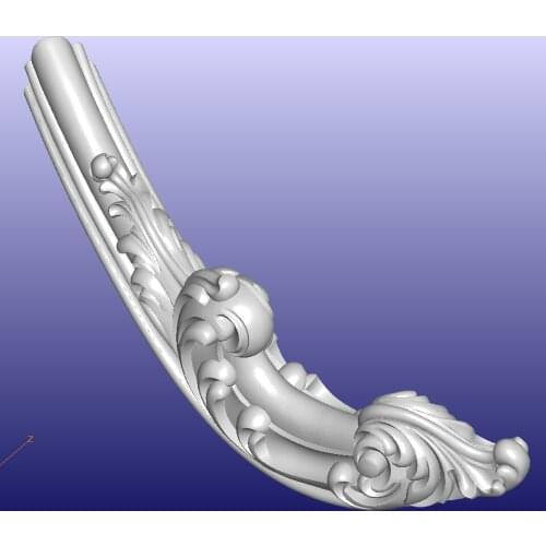 3D STL model for CNC Router mill relief carving design furniture sofa bed pattern 301