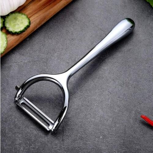 Peeler Kitchen gadgets fruit peeling knife household zinc alloy planing knife stainless steel peeler