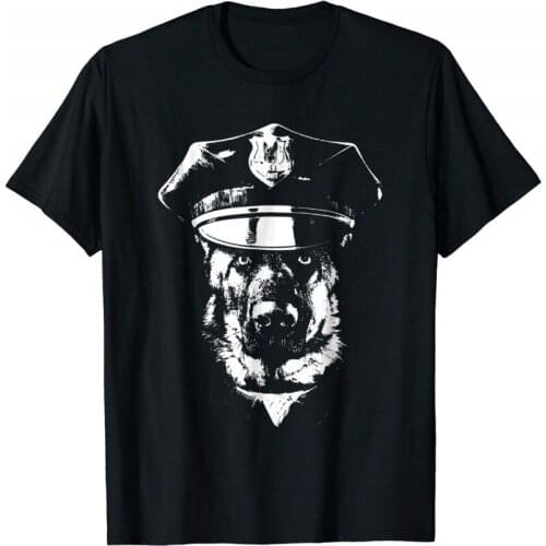 K-9 Police T-Shirt Dog Officer with Hat 2019 New T Shirt Men Funny Tee Short Sleeve Funny T for Men Shirt