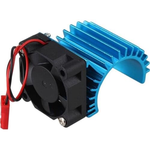 380 Motors Heatsink with Fan for RC 1:16 Car Motor Heat Sink Blue
