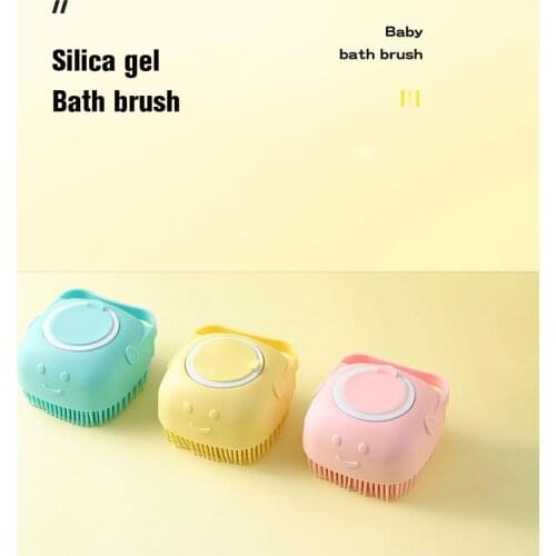 Silicone Shampoo Scalp Shower Body Washing Hair Massage Massager Brush Comb