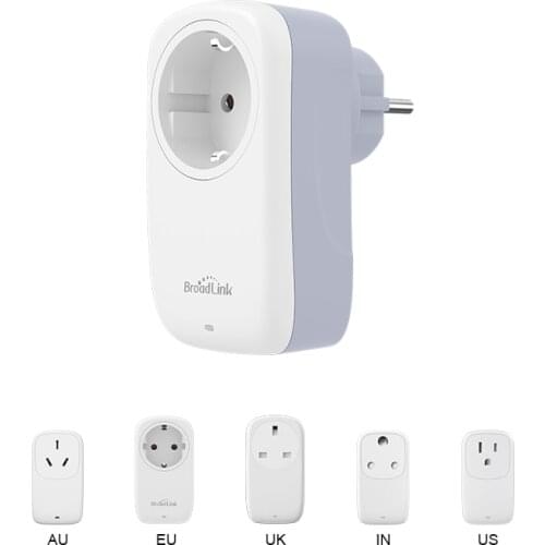 BroadLink SP4 WiFi Smart Plug Socket Works with Alexa, Google Home, Siri, IFTTT