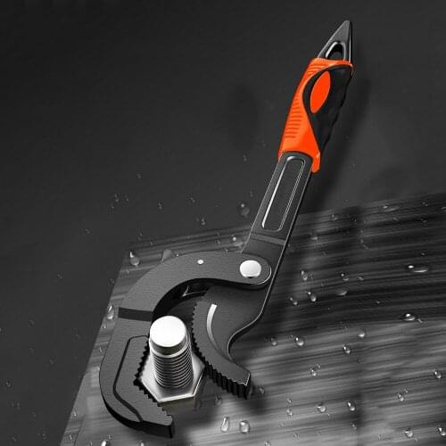 14-30/ 30-60mm Self-Adjusting Crescent Wrench Carbon Steel Universal Pipe Spanner Torque Wrench Mechanical Tools Multi Hand Tool