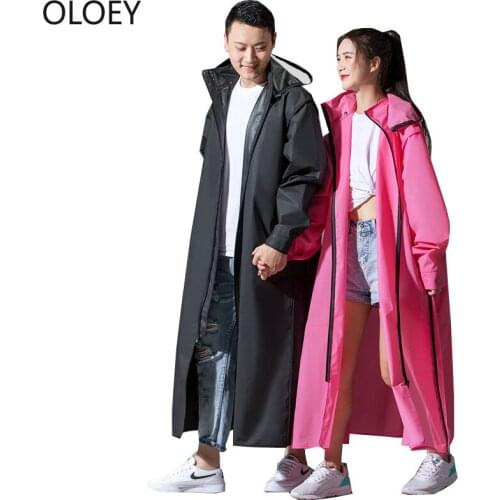 Yellow Long Raincoat Women Raincoat Long Waterproof Coat Rain Suit Motorcycle Men Poncho Electric Motorcycle for Adult Big Size