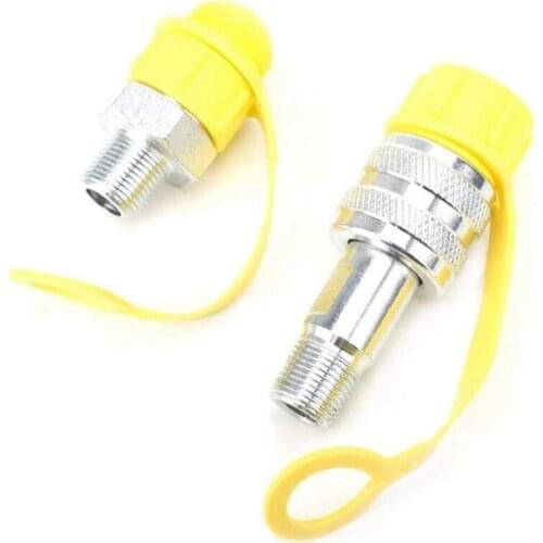 1 Set of Hydraulic Fittings Quick Connector Zg3/8 High Pressure Tubing Male Connector Female Connector