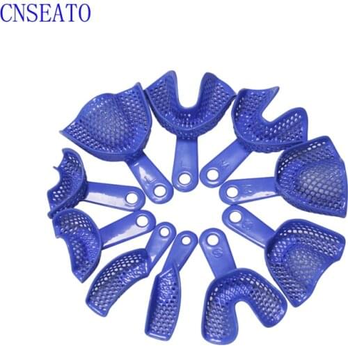 10 Pcs/set Dental Autoclavable Impression Tray Dentist Lab Device Dental Material Instrument Equipment
