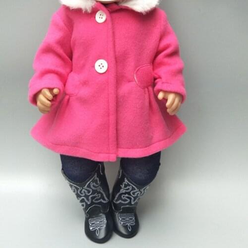 18 Inch Doll Clothes Coat Tights for Baby Bon Doll Clothes Shoes Set baby Girl Gift