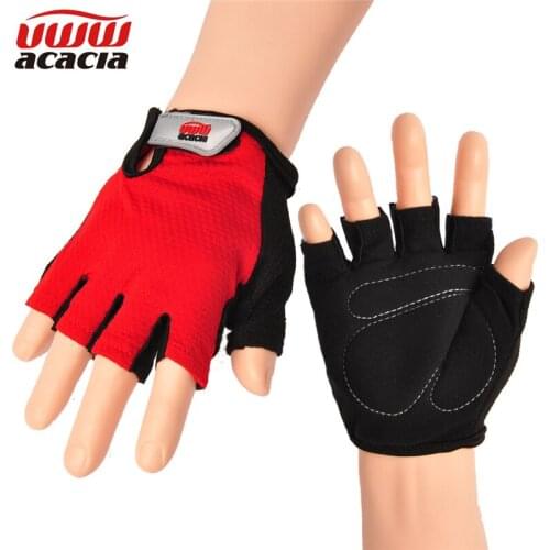 2018 New Bike Gel Half Finger Short Finger Gloves MTB Bicycle Cycling Gloves Sports Mittens Breathable Shockproof Men 4 Colors