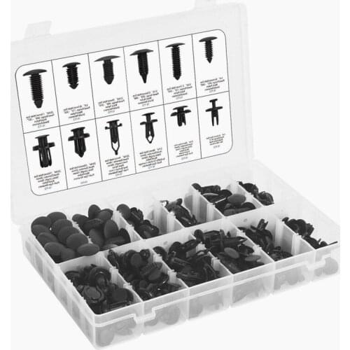 240 Pcs 12 Size Car Fastener Clips Push Pin Rivet Trim Clip Panel Body Interior Moulding Assortments